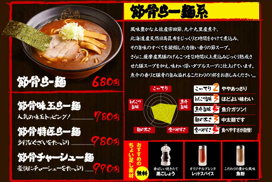 節骨こってりたいぞうらーめん